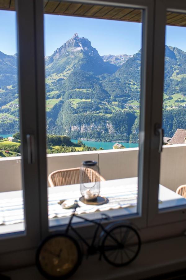 Traumhafte Sonnenresidenz Mit Berg- Und Seeblick Amden Bagian luar foto